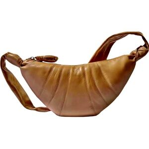 NWT. Lemaire Lamb Nappa Leather Small Croissant Bag. Color: Safari Brown